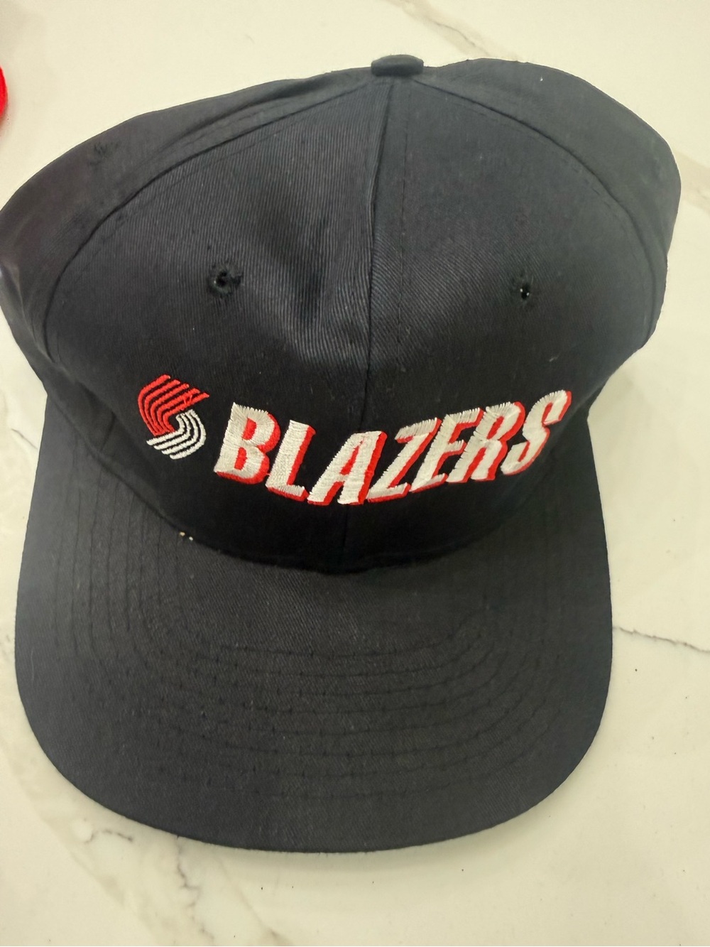 BLAZERS Embroidered Black Logo Cap